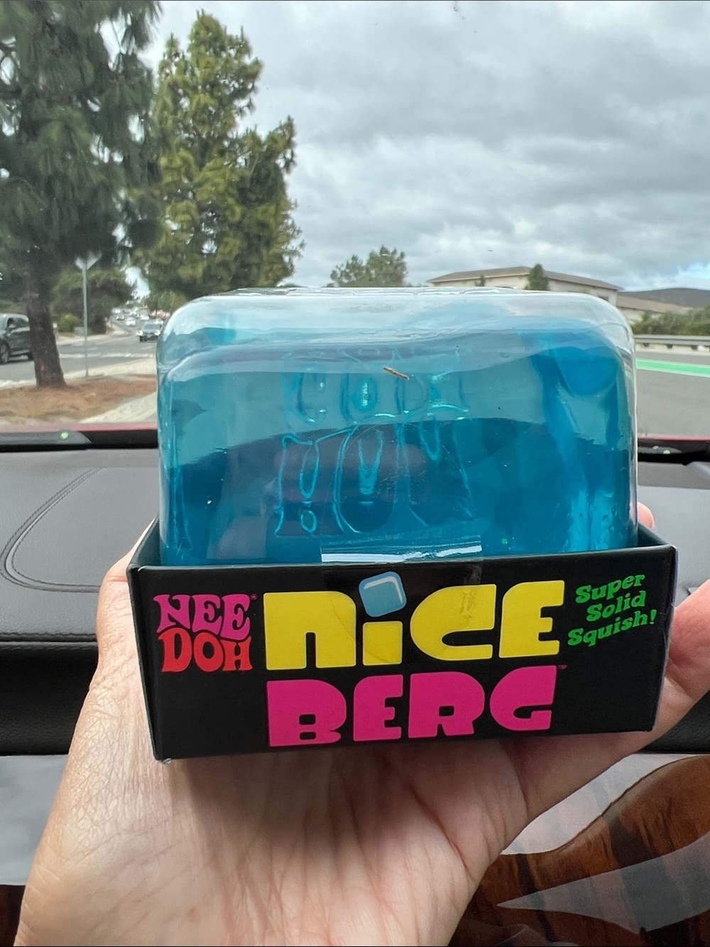 Original BNIB NeeDoh Nice Berg Blue Super Solid Squish Toy